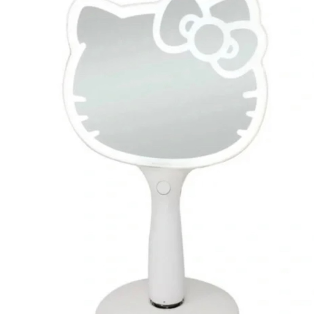 Super Cute 🥰 Hello Kitty LED Hand Mirror with standing base - New
